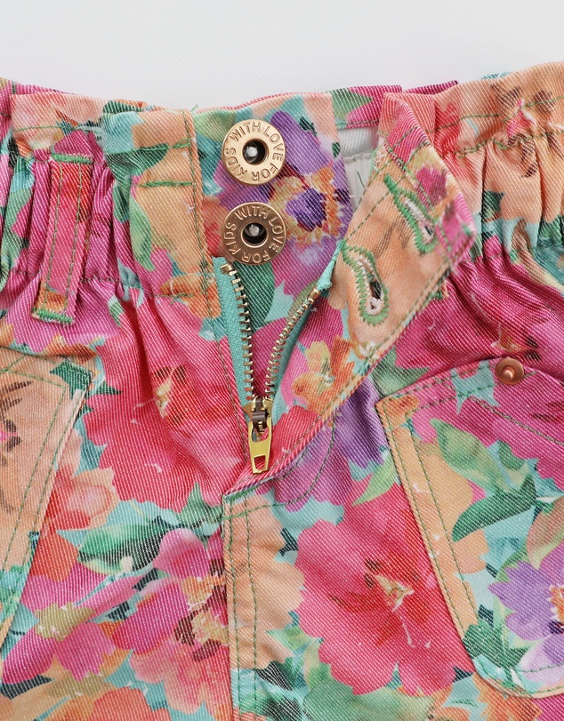 WITH LOVE FOR KIDS - Paperbag Denim Shorts - Babies - Kids