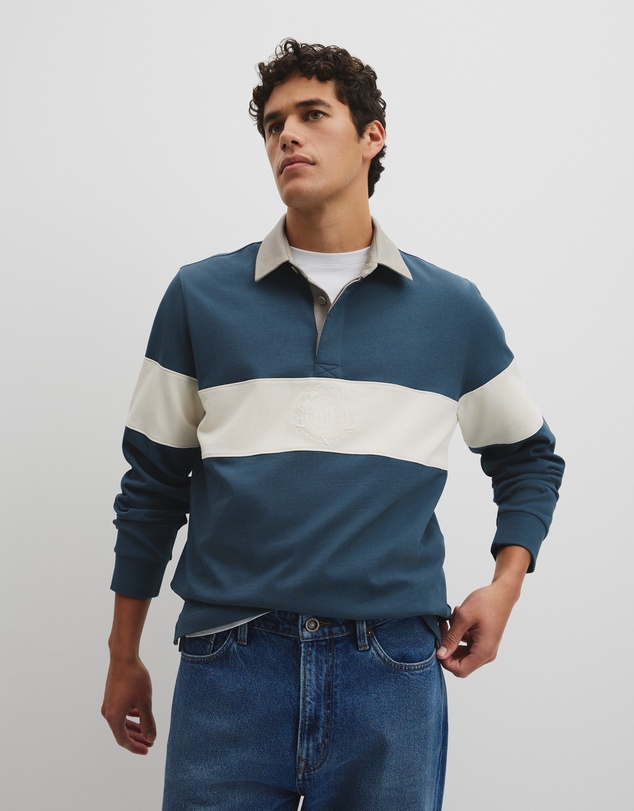 Country Road - Australian Cotton Panel Rugby Polo