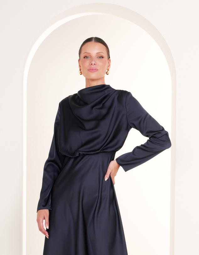 Pilgrim - Dina Long Sleeve Satin Dress