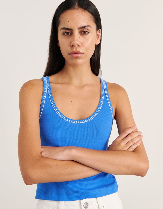 Jag - Celina Blanket Stitch Tank
