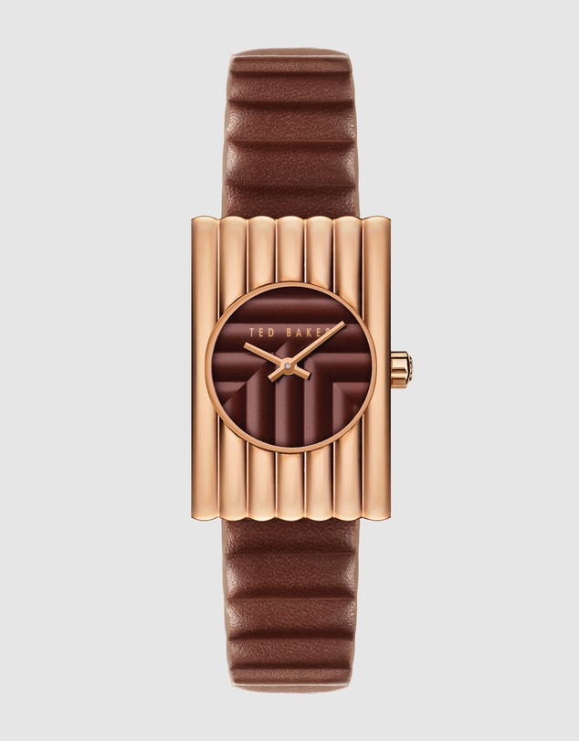 Ted Baker - Ottolee 23mm Bordeaux Leather Strap Watch