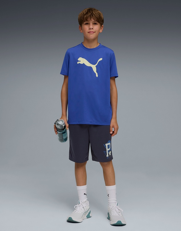 Puma - Train All Day Cat Logo Tee - Boys