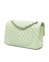 Pre-Loved by Azura Reborn - Pre-Loved Small Classic Chevron Lambskin Double Flap
