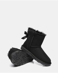 EVERAU - EverAU Ugg Mini Back Bow Sheepskin Upper UGG Boots