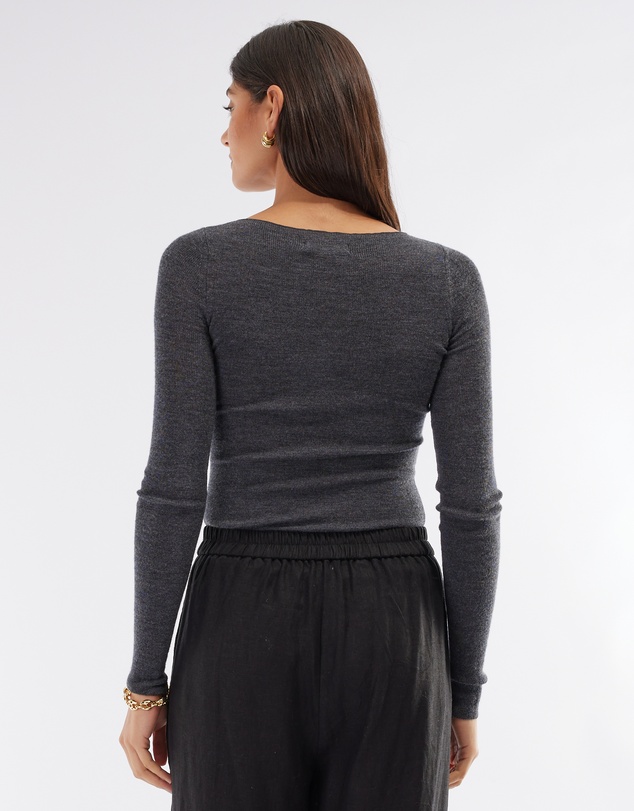 Amelius - Ellie Merino Knit Boat Neck
