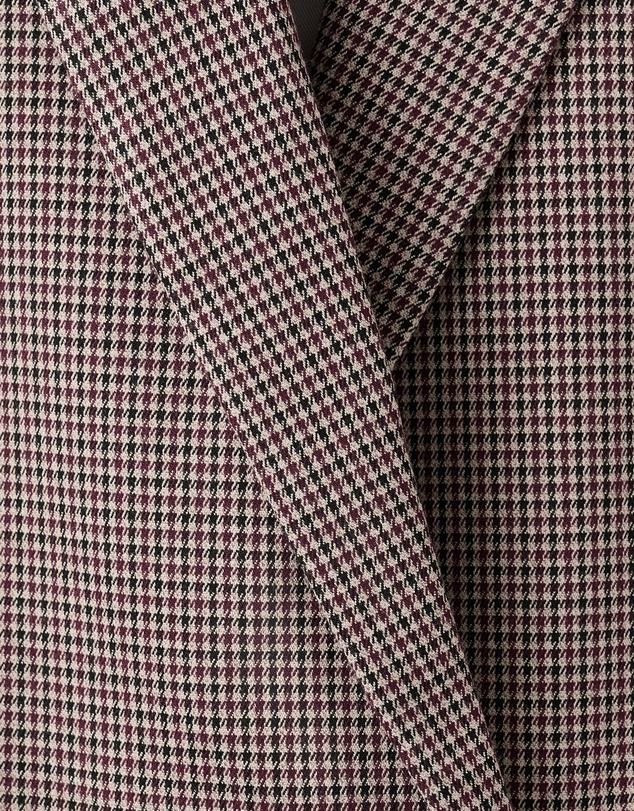 M.N.G - Double-Breasted Micro-Houndstooth Jacket