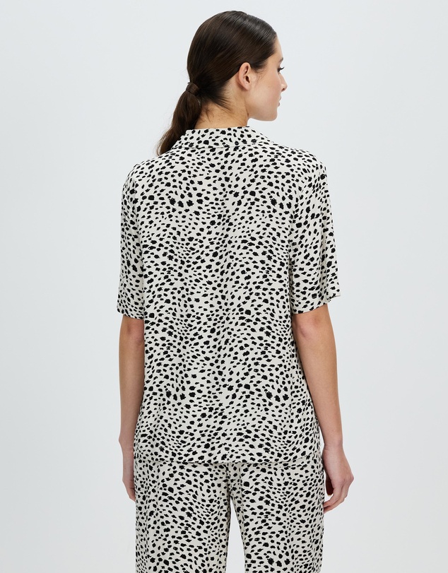 Brixton - Bunker Cheetah Boyfriend Woven Camp Shirt