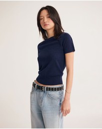 Oxford - Grace Short Sleeve Merino Knit