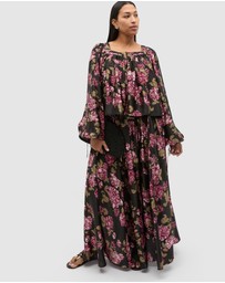 Seed Heritage - Silk Floral Square Neck Blouse