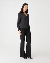 Forcast - Lila V-neck Satin Blouse