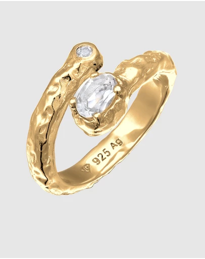 Haze & Glory - ICONIC EXCLUSIVE - Ring Homage Topaz 925 Sterling Silver - Gold