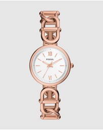 Fossil - Carlie Rose Gold Tone Analogue Watch