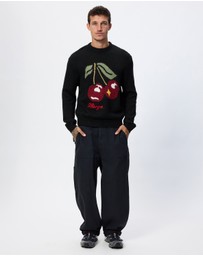 X-Large - Cherry Knit Sweater