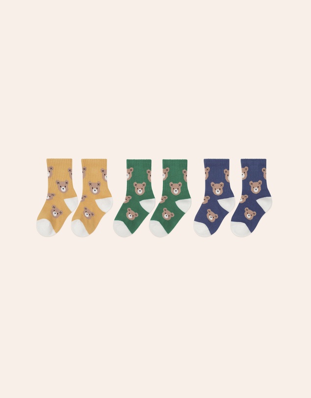 Huxbaby - 3-Pack Huxbear Sport Socks - Babies-Kids