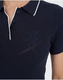 Huffer - Women's Diamond Knit Polo
