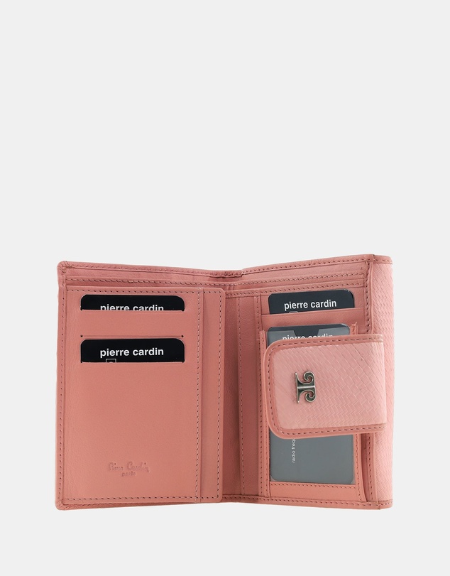 Pierre Cardin - Pierre Cardin Genuine Leather Ladies Tri-Fold Wallet