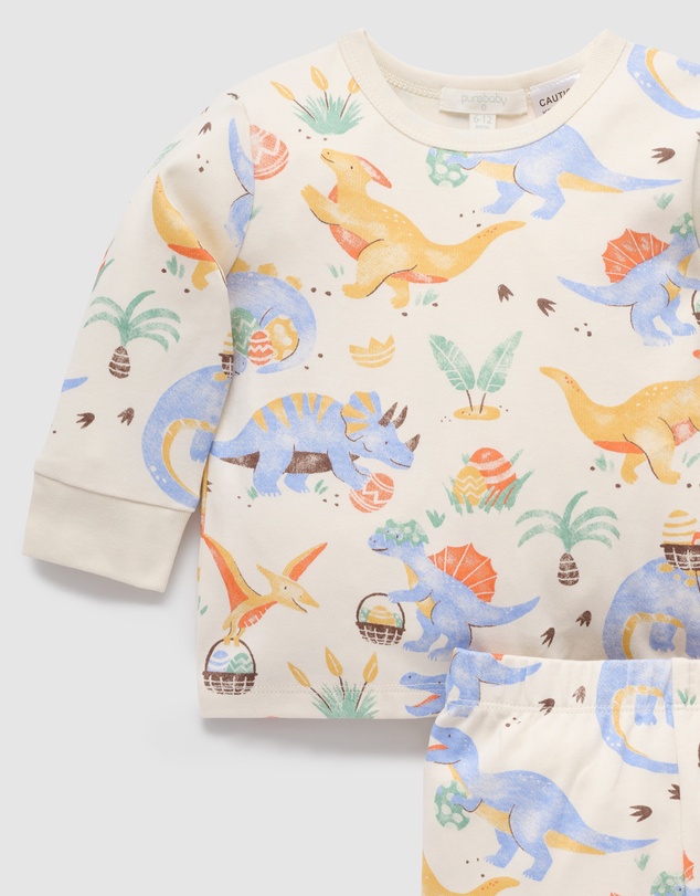 Purebaby - Dino Pyjama Set -Kids-Babies