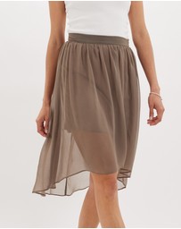 Amelius - Brisa Hi-Low Sheer Skirt
