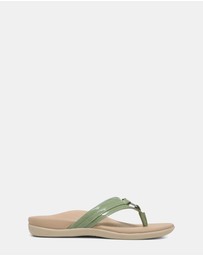 Vionic - Tide Aloe Toe Post - Agave Patent