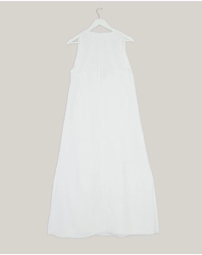 Revibe - Repaired Minima Esenciales Orsa Cotton Lace Midi Dress - AU 10