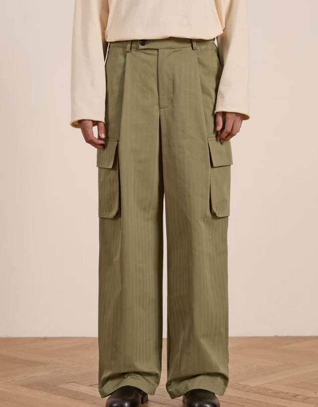 Found - Pleated Cargo Pants
