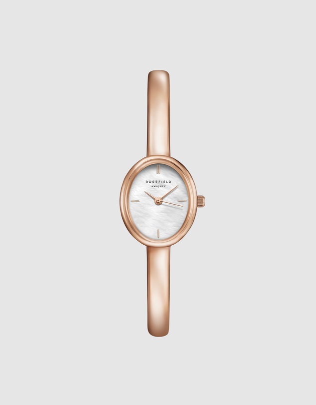 Rosefield - Studio Bangle Rose Gold-Tone Watch