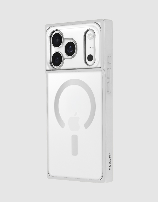 Flaunt - Flaunt Square Gilded Crystal Clear MagSafe Case for iPhone 18 Pro Max / 17 Pro Max
