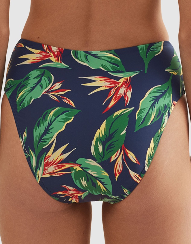 Polo Ralph Lauren - Tropical Print High Leg High Waist Bikini Bottom