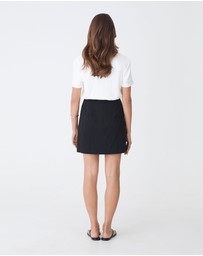 Forcast - Winnie A-line Button Skirt