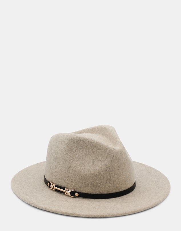 Morgan & Taylor - Soraya Wool Fedora in Beige