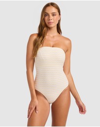 Seafolly - Mesh Effect DD Bandeau One Piece Swimsuit