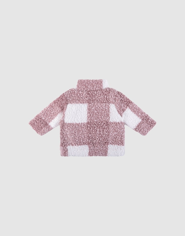Kynd Baby - Sherpa Check Jacket in Dusty Lilac