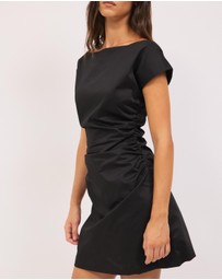 Calli - Lindez Gathered Mini Dress