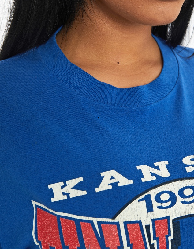 Vintage by The Real Deal - Pre Loved - 1991 NCAA University of Kansas Jayhawks Tee