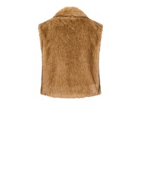 City Chic - Plus size Gianna Faux Fur Vest - natural