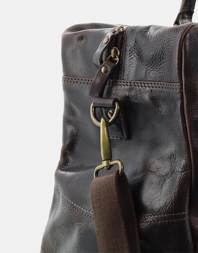 Pierre Cardin - Pierre Cardin Rustic Leather Business/Overnight Bag