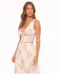 Petal & Pup - Tinsley Top - Lavender Floral