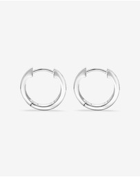 Michael Hill - Reversible Huggie Earrings With Cubic Zirconia In Sterling Silver