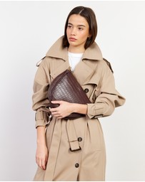 SABEN - Gani Shoulder Bag Espresso Croc