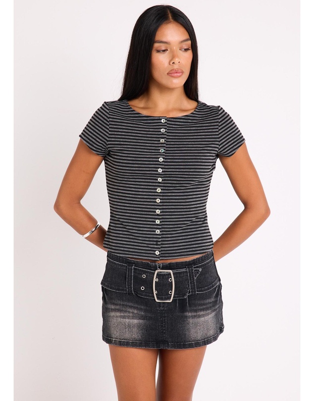 Insight - Charli Button Up Top