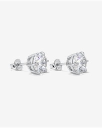 Michael Hill - 9.5mm Round Brilliant Cubic Zirconia Stud Earrings in Sterling Silver