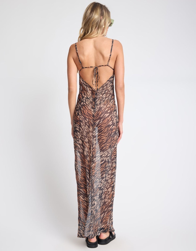 ONE TEASPOON - Jagger Maxi Slip Dress - Tawny Print