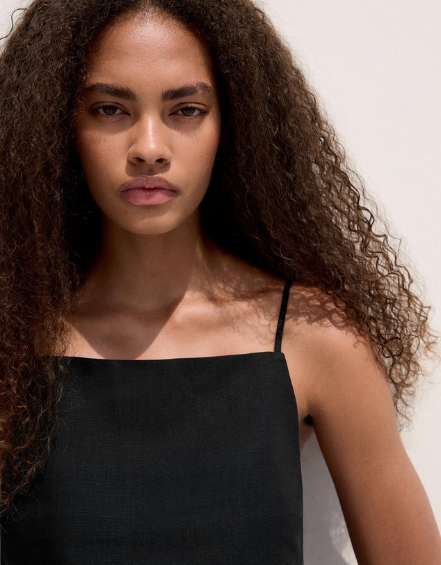M.N.G - Linen Crop Top