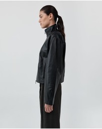 St. Agni - Cocoon Zip Leather Jacket