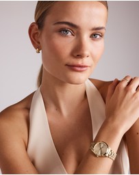 Michael Hill - Ladies' 32.5mm Dress Watch in Gold-Tone Stainless Steel