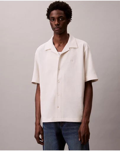 Calvin Klein Jeans - Waffle Knit Camp Shirt