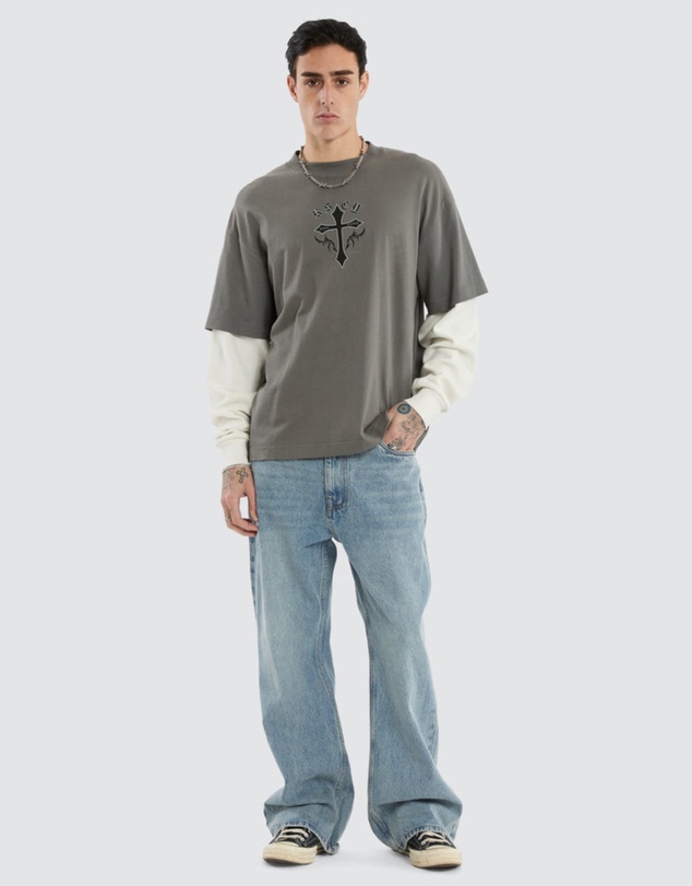 Kiss Chacey - Lithium Layered Waffle LS Tee