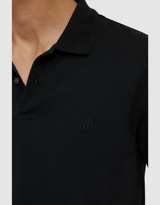 Trenery - Pique Monogram Short Sleeve Polo