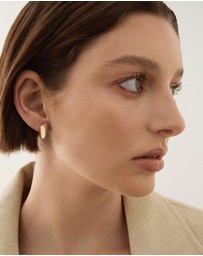 Najo - Versailles Yellow Gold Huggie Earrings