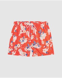 Tommy Hilfiger - Print Mid-Length Swim Shorts